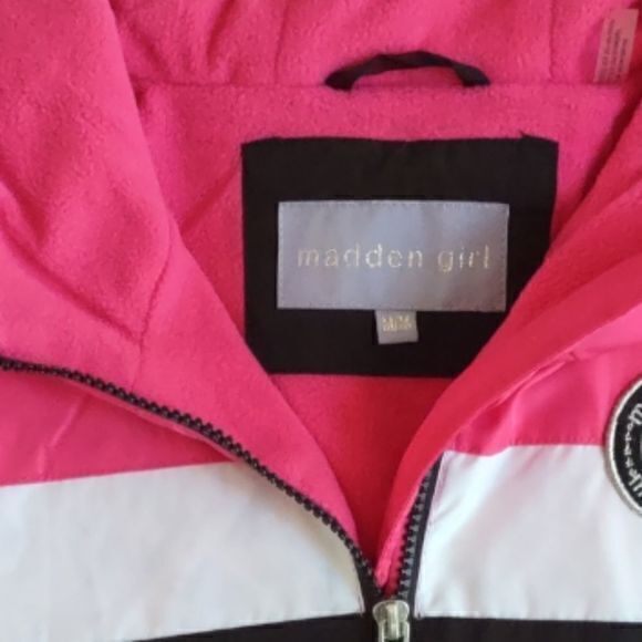 Madden Girl Women's Fashion Outerwear Jacket Color Block Black Size M NWT - Picture 3 of 9